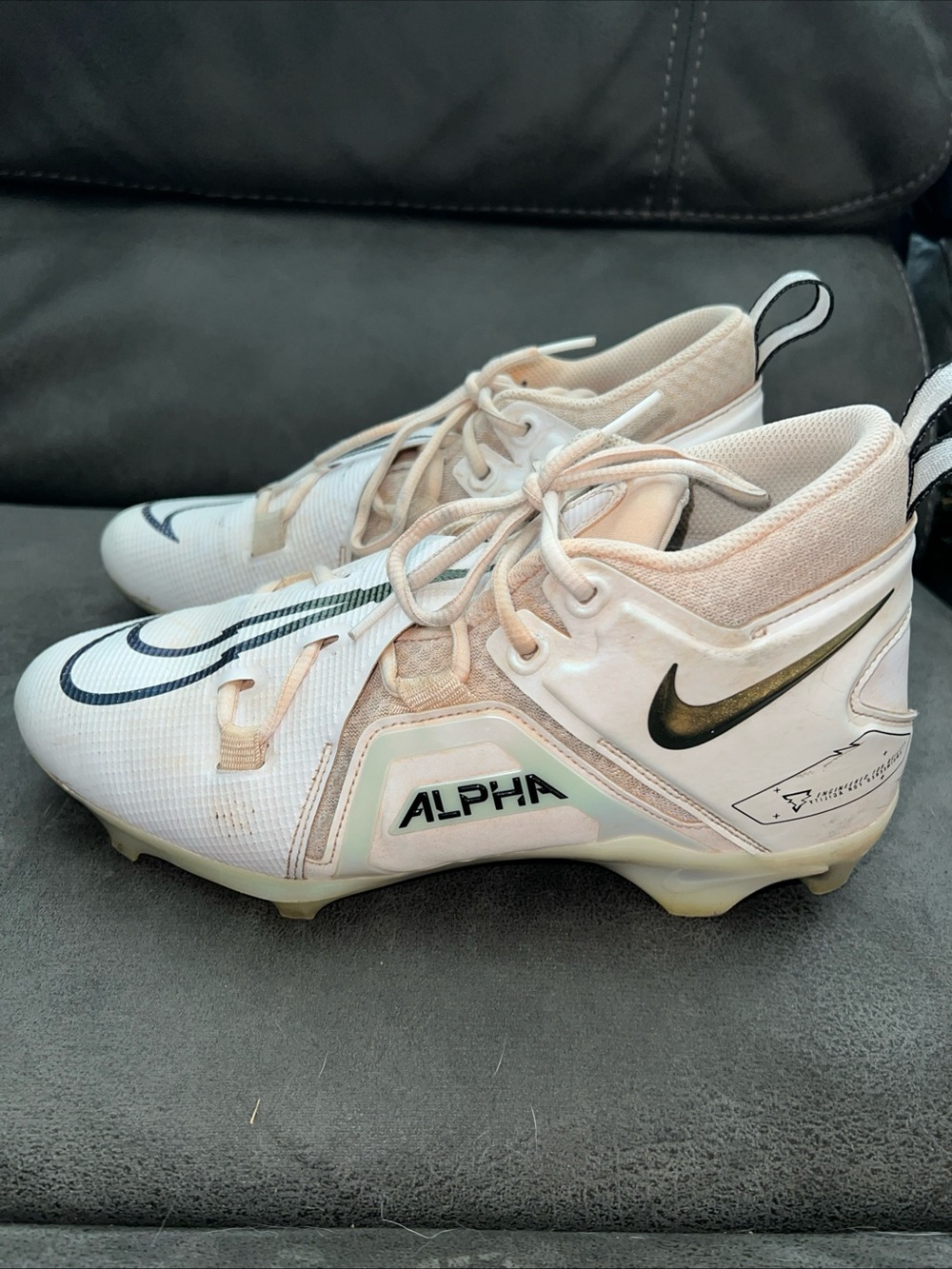 Nike alpha menace pro 3 men’s 7.5 football cleats - Picture 4 of 9
